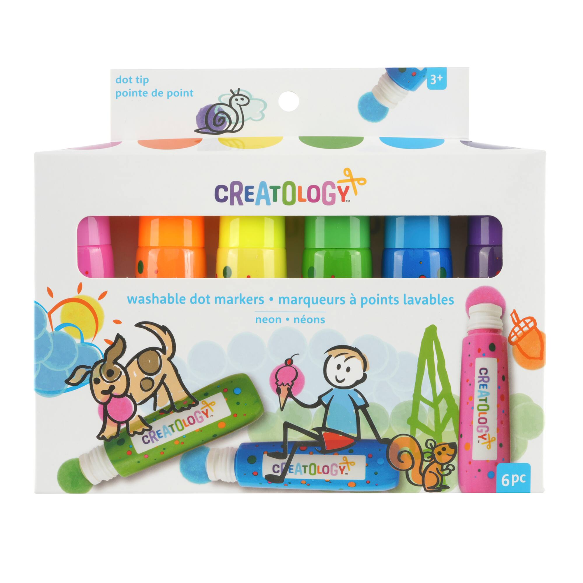 12 Packs: 6 ct. (72 total) Neon Dot Markers by Creatology®
